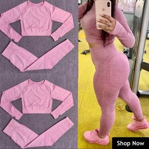 Tummy Control Pink Gym Set